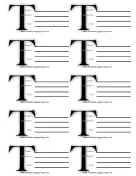 Monogram T Luggage Tag luggage tag